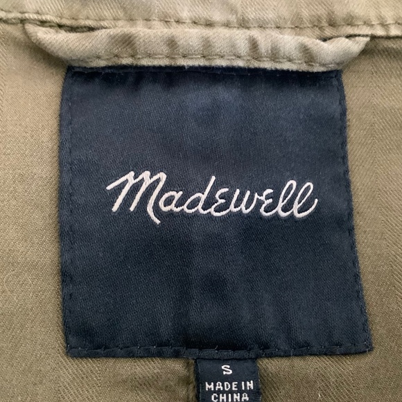 Madewell Tilden Classic Military Anorak Utility Jacket Olive Army Green SZ S - Picture 9 of 14